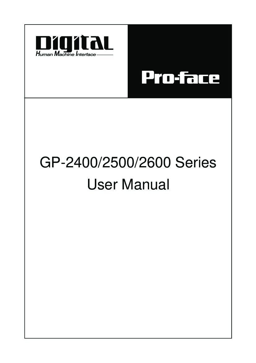 First Page Image of GP2501-SC11 Series Users Manual.pdf